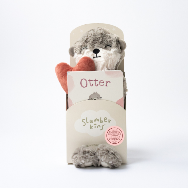 Otter's Building Connections Plush 2 Book Bundle from Slumberkins