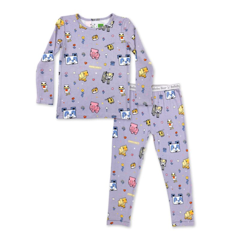 Minecraft Pixel Pals Bamboo Viscose Pajamas