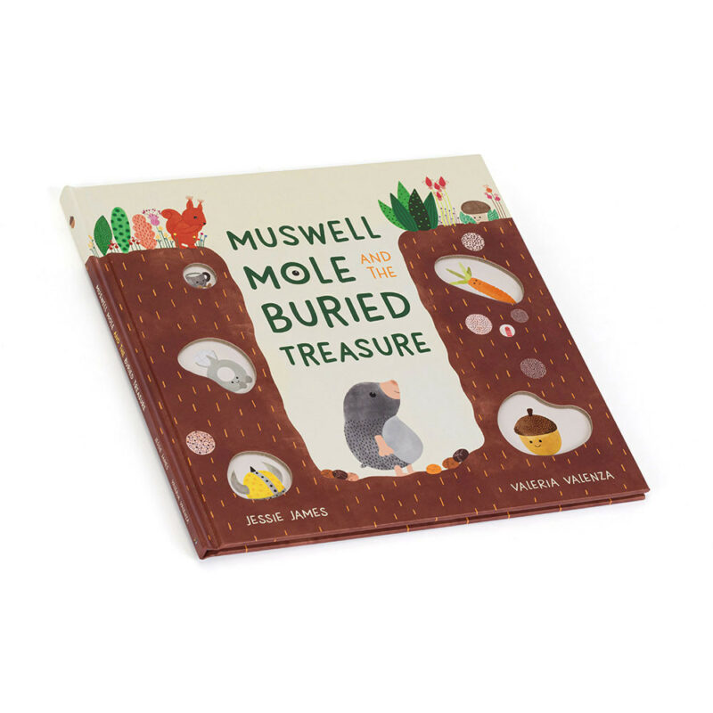 Jellycat Muswell Mole and the Buried Treasure Book Children's Books