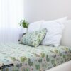 Bellabu Bear Minecraft Overworld Dreams Bamboo Viscose Twin Sheet Set
