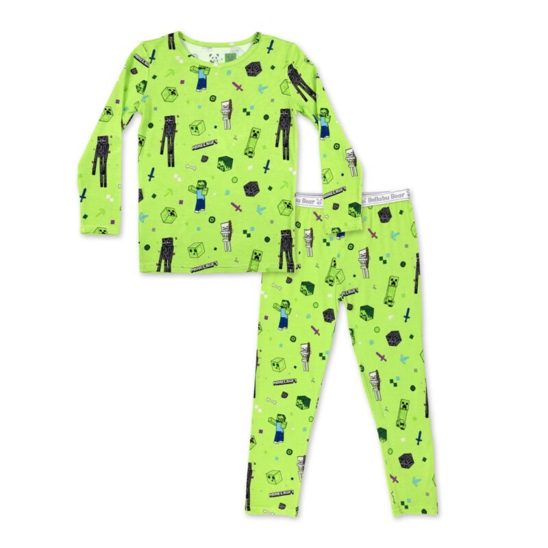 Minecraft Mob Squad Bamboo Viscose Pajamas from Bellabu Bear