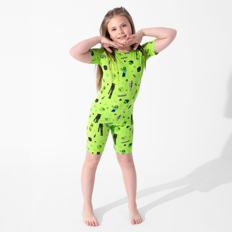 Minecraft Mob Squad Bamboo Viscose Pajama Short Set
