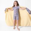 Bellabu Bear Minecraft Pixel Pals Bamboo Viscose Pajama Short Set
