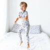 Macaron + Me Little Diggers Bamboo Viscose Short Sleeve Two-Piece Pajama Set