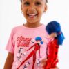 Miraculous Sweet Trend Bamboo Viscose Short Sleeve and Shorts Pajama Set from Birdie Bean