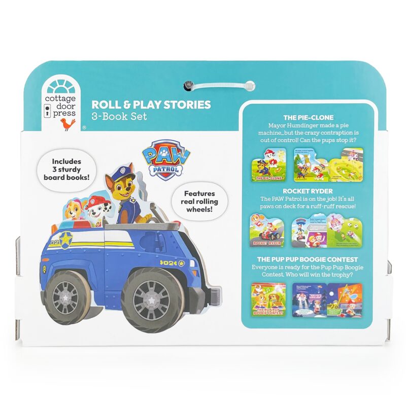 PAW Patrol Ruff-Ruff Rescue Tales Rolling Wheeled Book Set made by Cottage Door Press