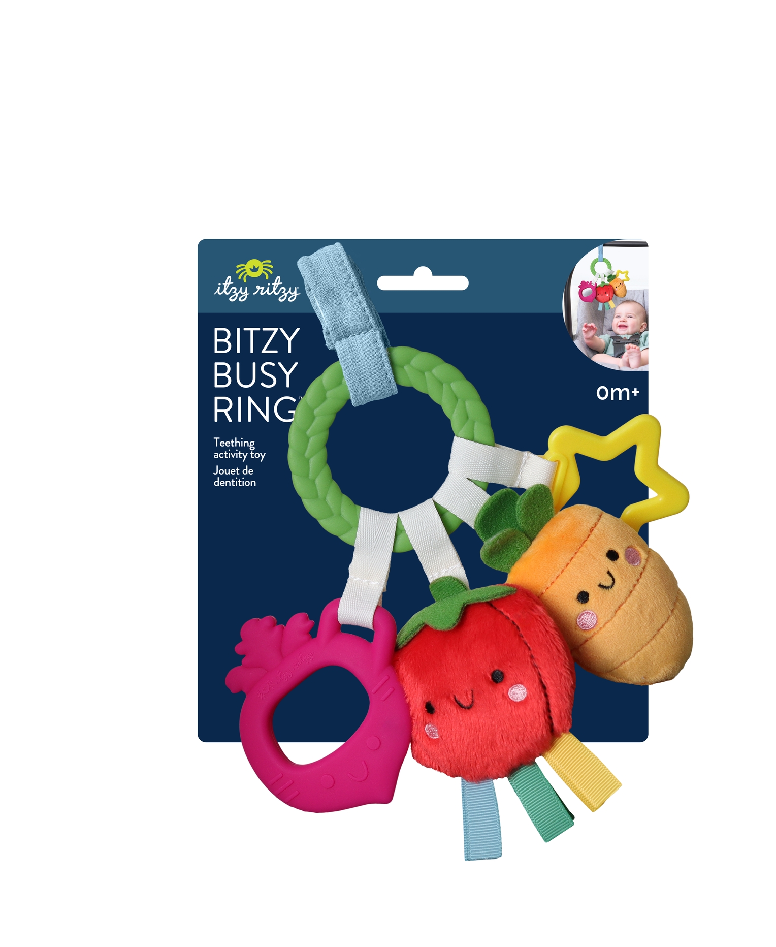 Itzy Ritzy Veggie Bitzy Busy Ring Teething Activity Toy