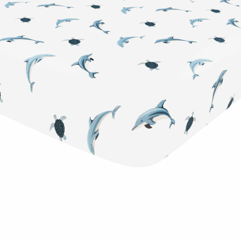 Kyte BABY Crib Sheet in Dolphin