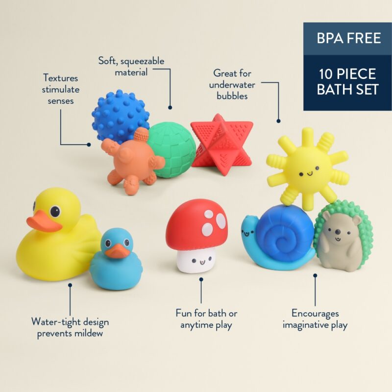 Itzy Splash Gift Set Soft Bath + Water Toys made by Itzy Ritzy