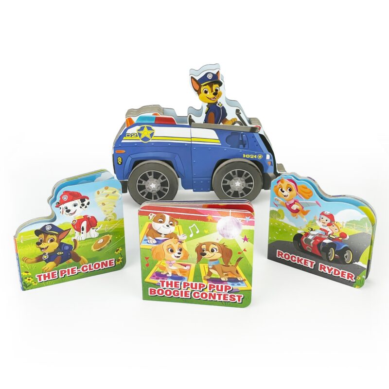Cottage Door Press PAW Patrol Ruff-Ruff Rescue Tales Rolling Wheeled Book Set part of our Cats & Dogs collection