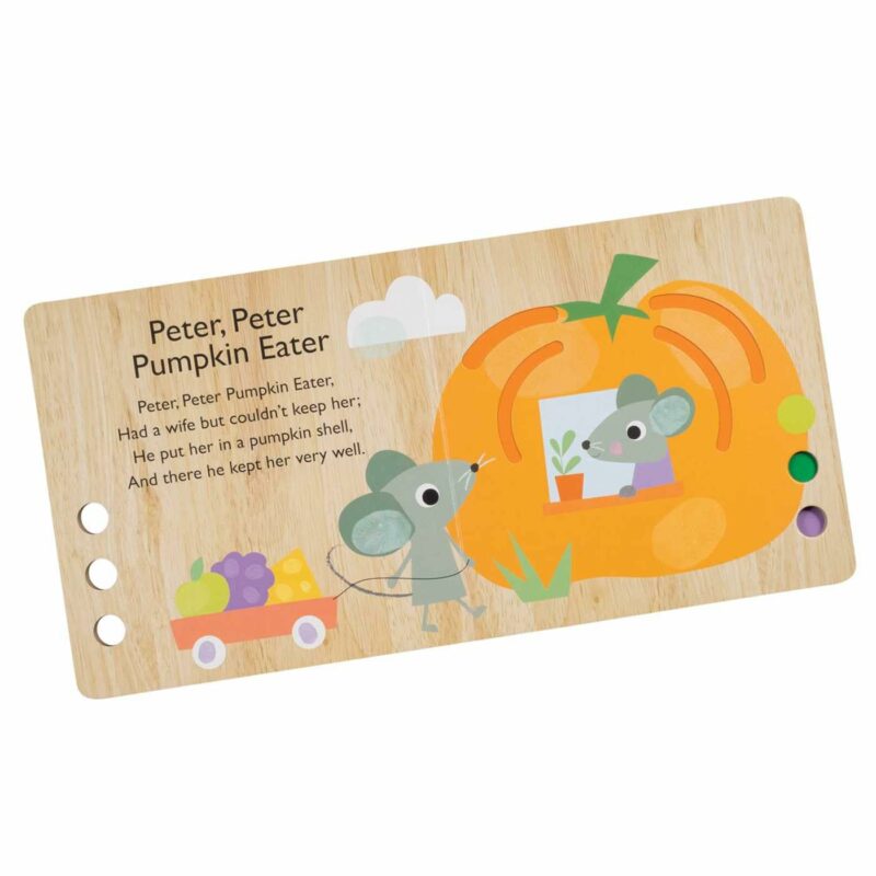 Touch and Trace Nursery Rhymes: Five Little Pumpkins Board Book made by