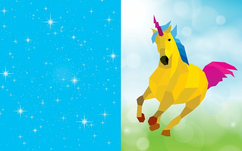 Macmillan Publishers Sticker Mosaics Jr.: Sparkly Unicorn Glitter Pictures Children's Books
