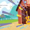 Acoustic Rooster and Friends Board Book from Sleeping Bear Press