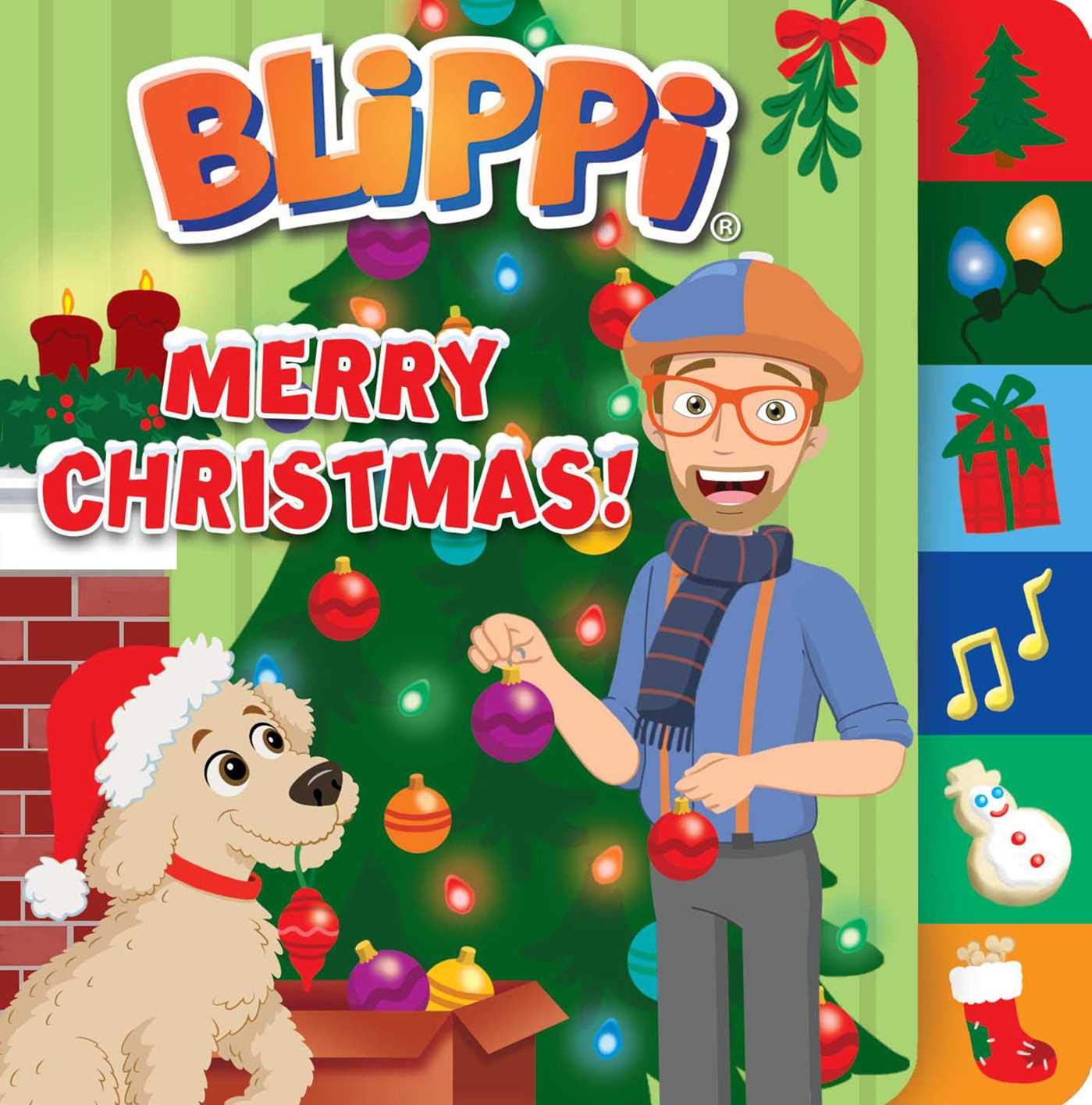 Blippi Merry Christmas Board Book