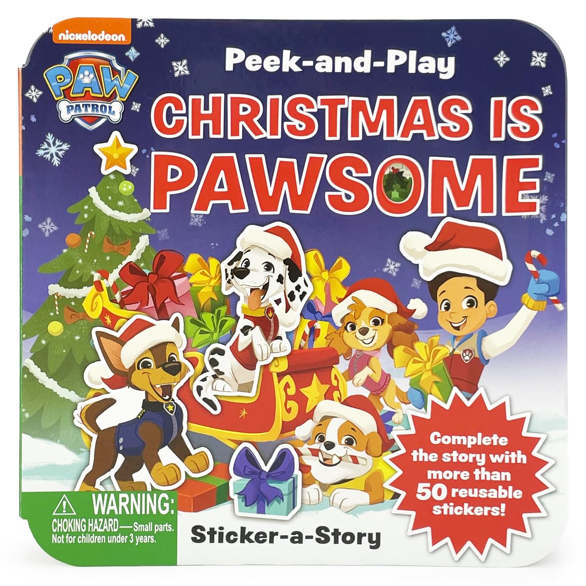 Cottage Door Press PAW Patrol Christmas is Pawsome Lift-a-Flap Sticker Book