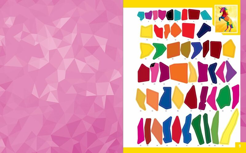 Macmillan Publishers Sticker Mosaics Jr.: Sparkly Unicorn Glitter Pictures part of our  collection