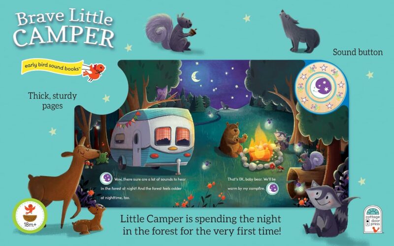 Brave Little Camper Interactive Camping Sound Book from Cottage Door Press