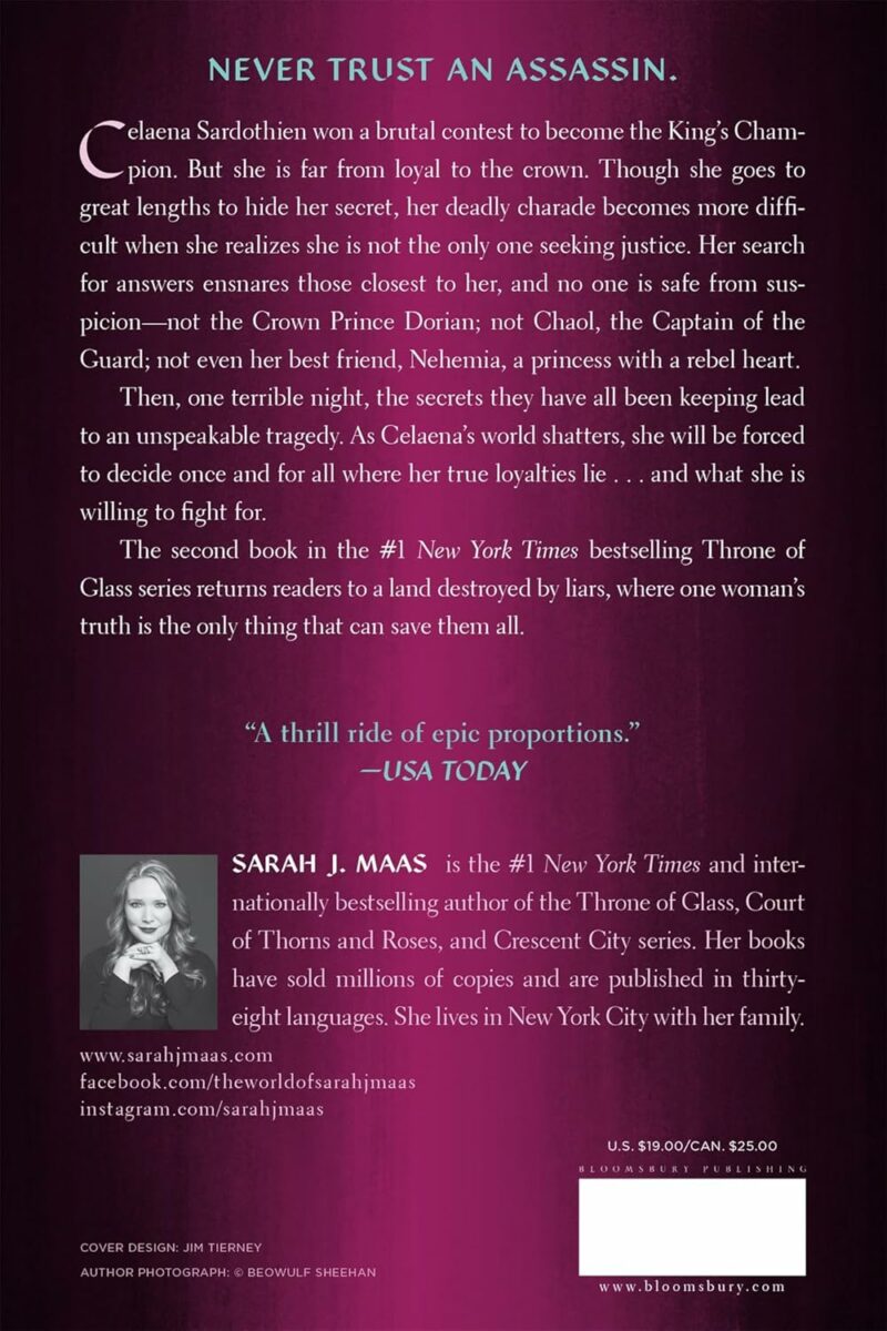 Crown Of Midnight Paperback Book by Sarah J Maas from Macmillan Publishers