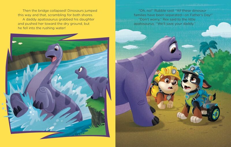 Daddy Dinosaur Rescue PAW Patrol Little Golden Book made by