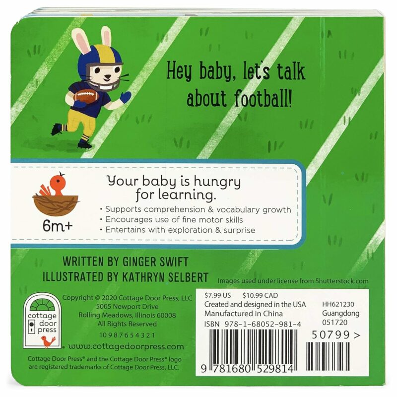 Cottage Door Press Let's Play Football Board Book part of our Sports collection