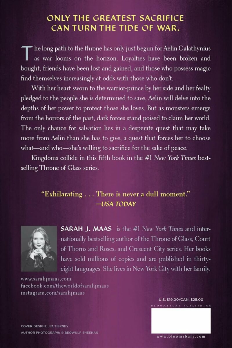 Empire Of Storms Paperback Book by Sarah J Maas from Macmillan Publishers