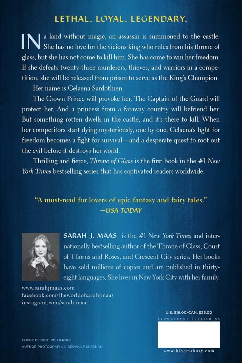 Throne Of Glass Paperback Book by Sarah J Maas from Macmillan Publishers
