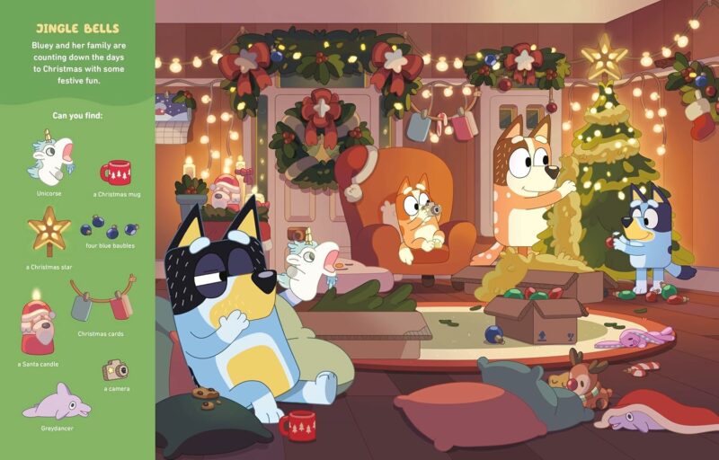 Where's Bluey? At Christmas made by