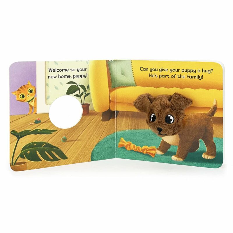 Puppy Love Finger Puppet Book made by Cottage Door Press