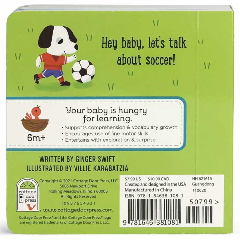 Cottage Door Press Let's Play Soccer Board Book available at Blossom