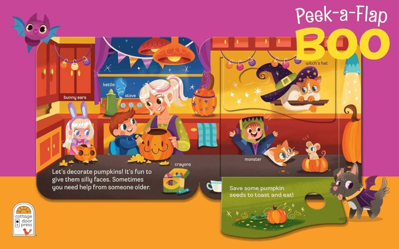 Peek-a-Flap Boo Lift-a-Flap Board Book from Cottage Door Press