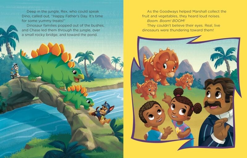 Daddy Dinosaur Rescue PAW Patrol Little Golden Book Children's Books