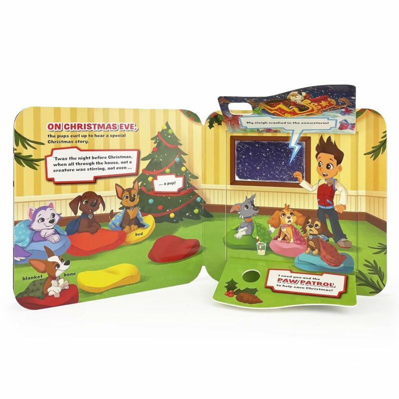 PAW Patrol Christmas is Pawsome Lift-a-Flap Sticker Book made by Cottage Door Press