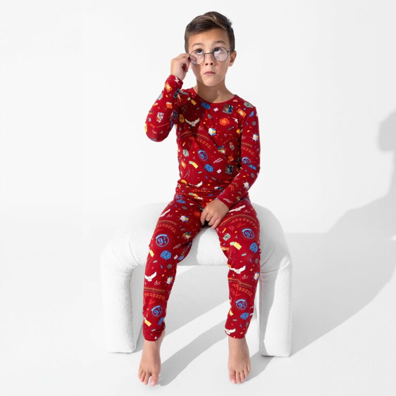 Bellabu Bear Harry Potter Hogwarts Express Bamboo Viscose Pajama Set