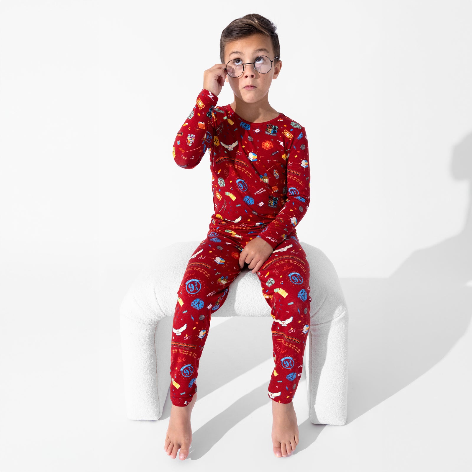 Bellabu Bear Harry Potter Hogwarts Express Bamboo Viscose Pajama Set