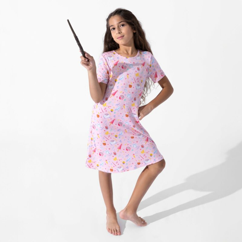 Bellabu Bear Harry Potter Happee Birthdae Harry Bamboo Viscose Short Sleeve Dress
