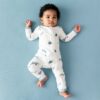 Kyte BABY Zippered Romper in Dolphin