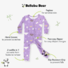 Harry Potter Hedwig's Magical Mail Bamboo Viscose Convertible Footie from Bellabu Bear
