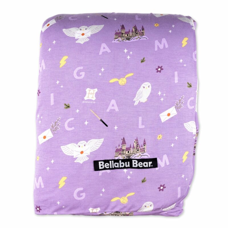 Harry Potter Hedwig's Magical Mail Bamboo Viscose Sherpa Blanket from Bellabu Bear