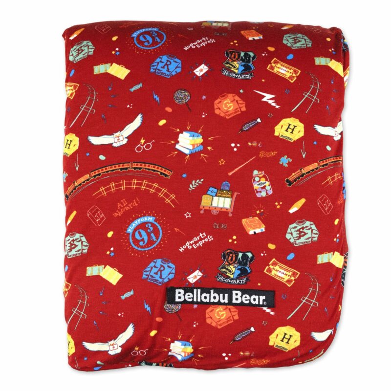 Harry Potter Hogwarts Express Bamboo Viscose Sherpa Blanket from Bellabu Bear