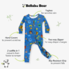 Harry Potter House Pride Bamboo Viscose Convertible Footie from Bellabu Bear