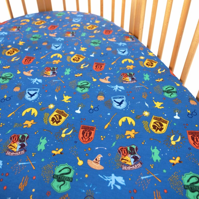 Bellabu Bear Harry Potter House Pride Bamboo Viscose Crib Sheet