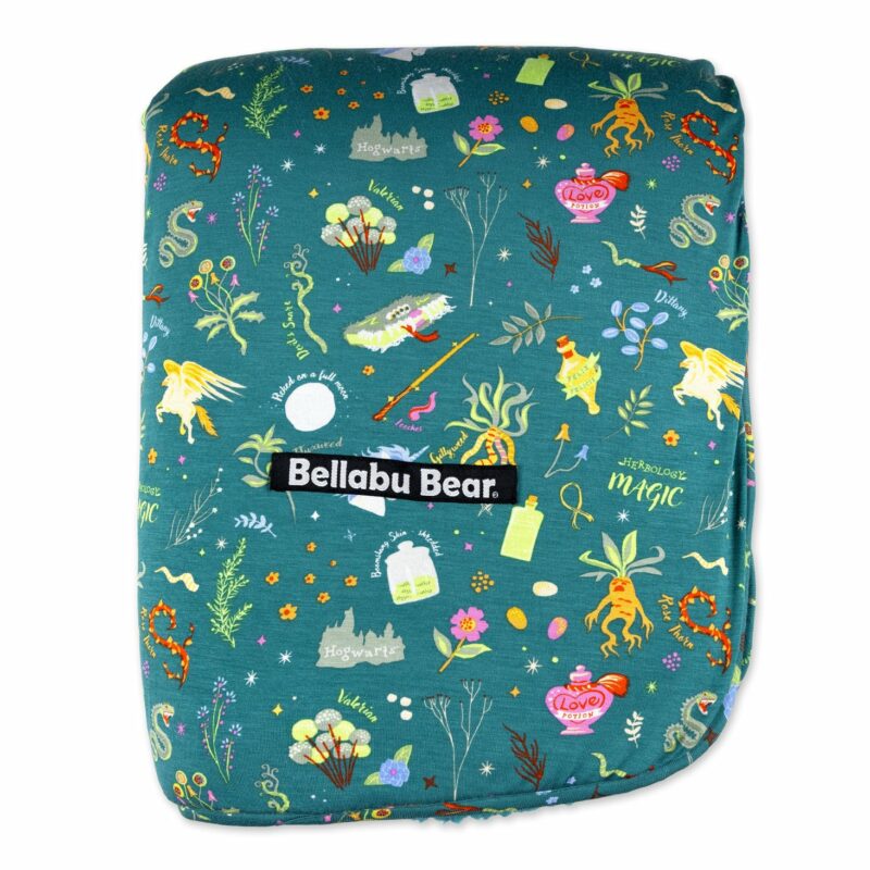Harry Potter Mandrakes Potions & Herbs Bamboo Viscose Sherpa Blanket from Bellabu Bear