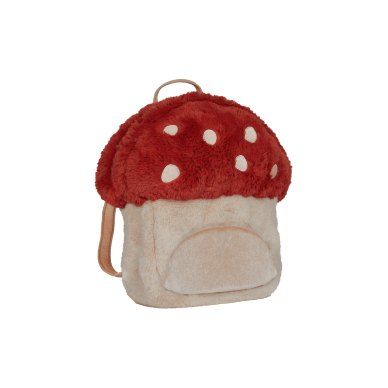 Olli Ella Hopalong Mushroom Backpack In Red