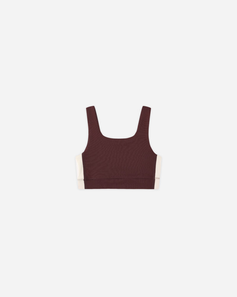 Swift Sports Bra In Burgundy from Rylee & Cru