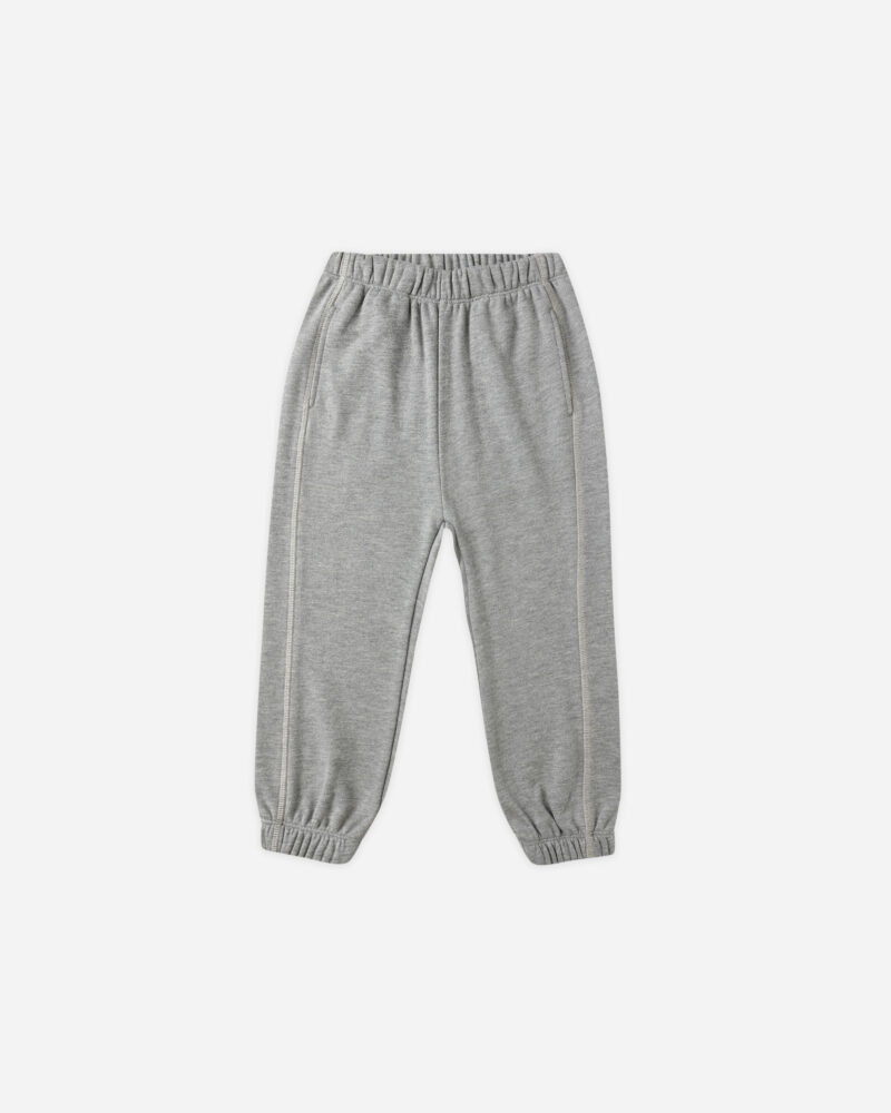 Relaxed Sweatpant In Heathered Grey from Rylee & Cru