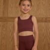 Rylee & Cru Swift Sports Bra In Burgundy