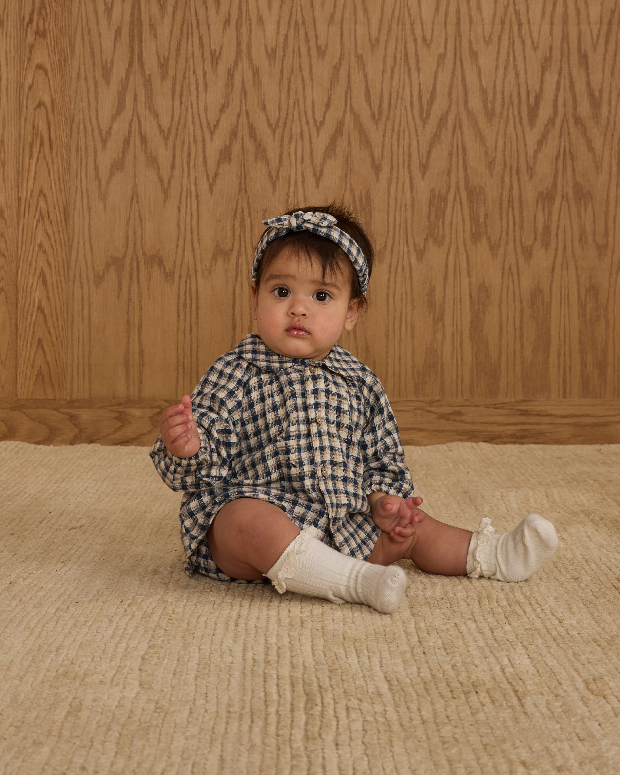 Rylee & Cru Nellie Set In Navy Check