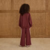 Track Pant In Burgundy from Rylee & Cru