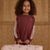 Rylee & Cru Oversized Sweatshirt In Burgundy