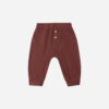 Baby Cru Pant In Burgundy from Rylee & Cru